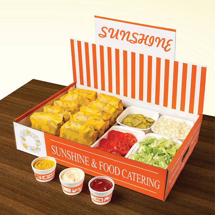 Custom Printed Kraft Takeout Boxes Catering Box Restaurant for Catering – Hot Food & Catering Packaging