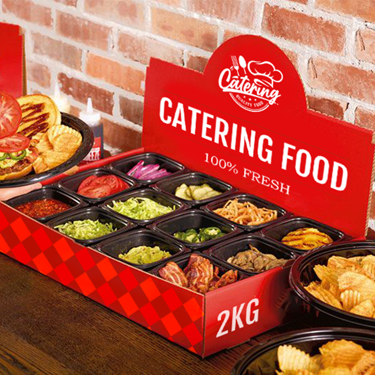 Custom Printed Kraft Takeout Boxes Catering Box Restaurant for Catering – Hot Food & Catering Packaging