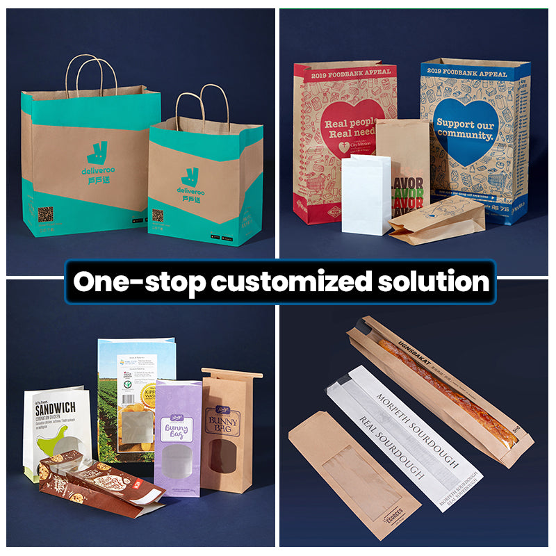 Large Brown Paper Bags with Handles (250 ct) (size vary)