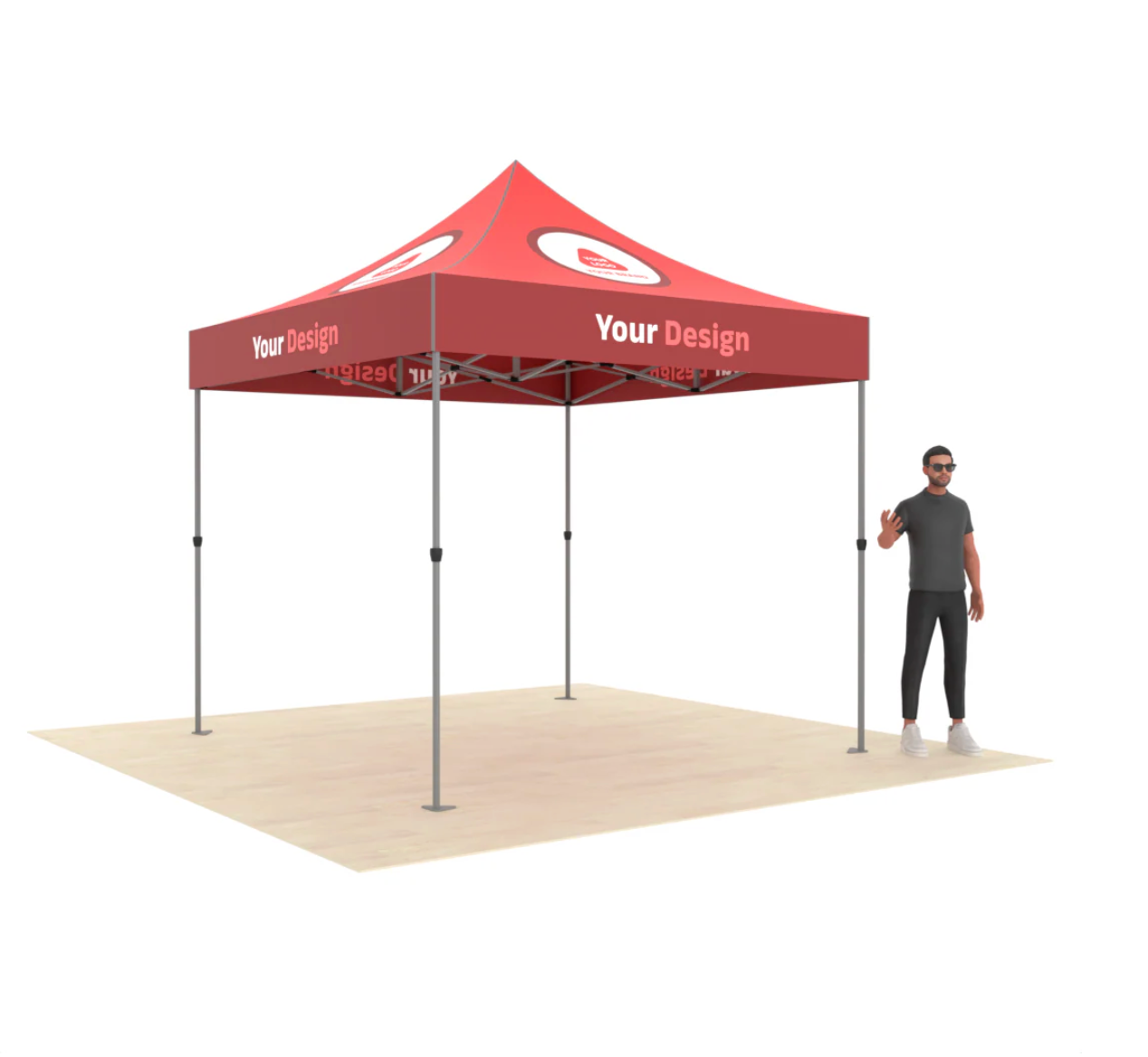 10' x 10' Custom Printed Canopy Tent with Optional Accessories