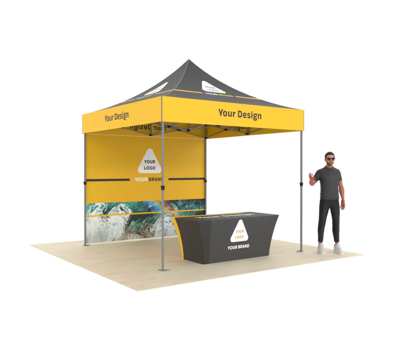 10' x 10' Custom Printed Canopy Tent with Optional Accessories