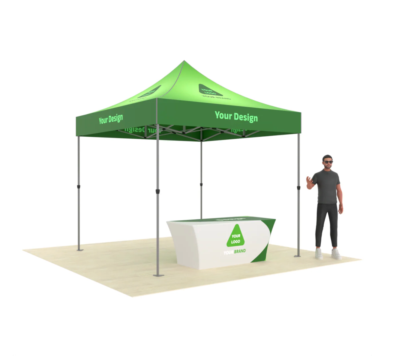 10' x 10' Custom Printed Canopy Tent with Optional Accessories