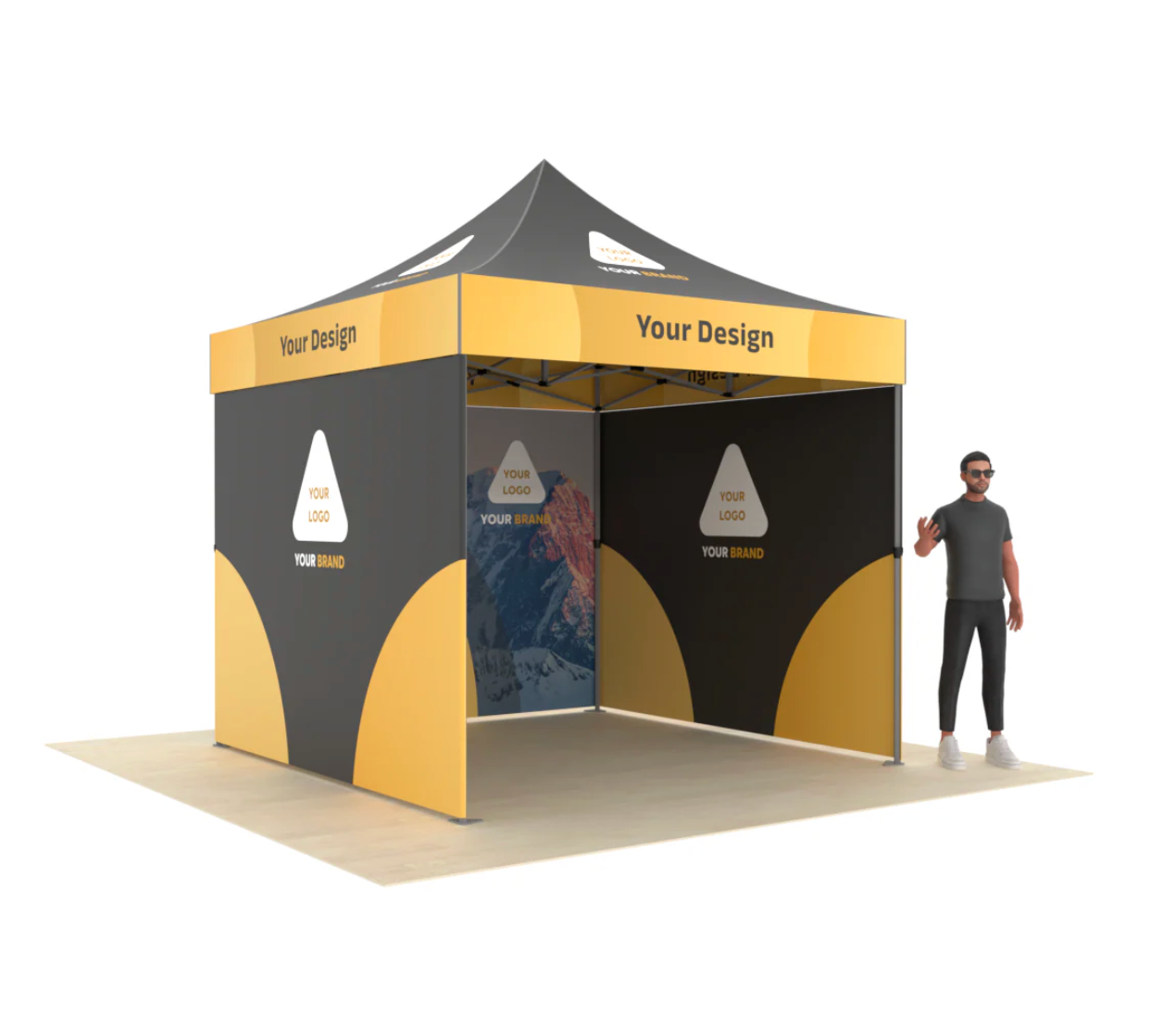 10' x 10' Custom Printed Canopy Tent with Optional Accessories