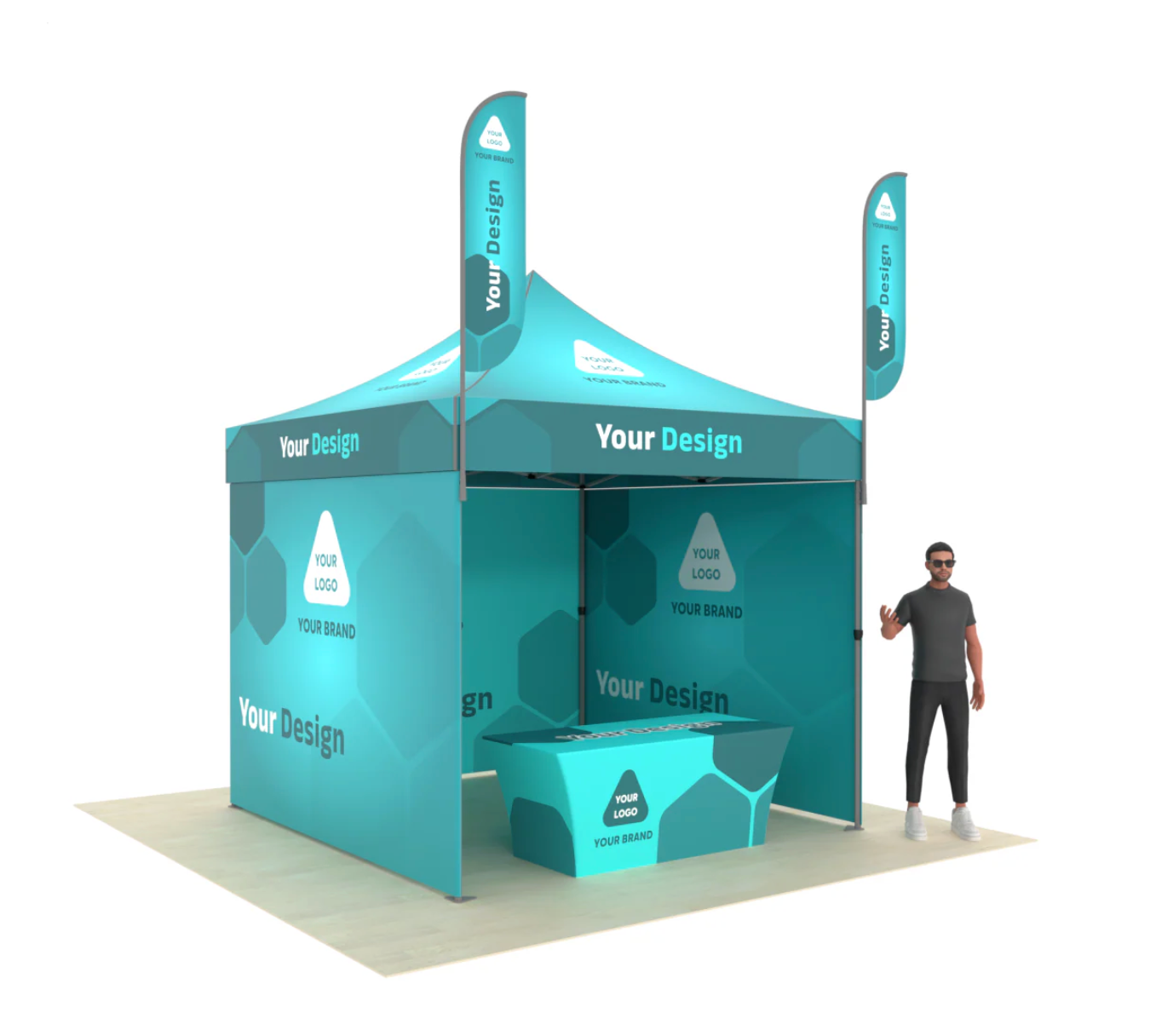 10' x 10' Custom Printed Canopy Tent with Optional Accessories