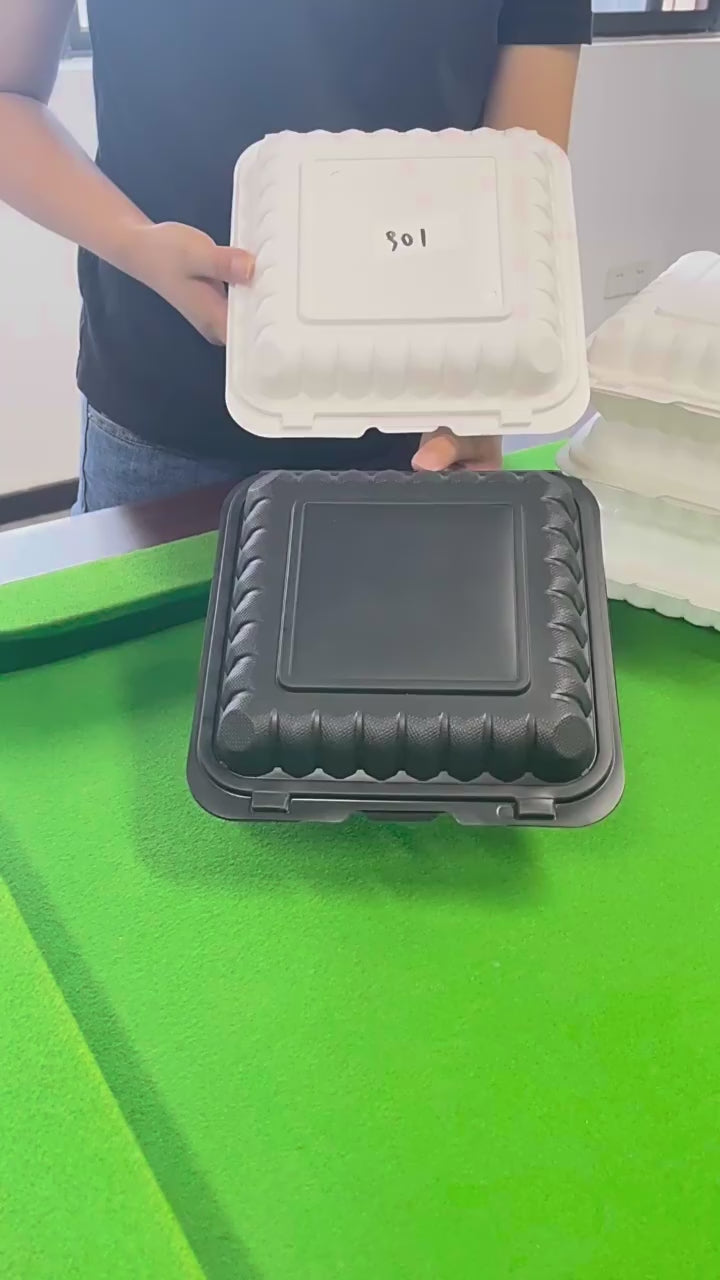 9x9 Clamshell To-Go Container (250 ct)